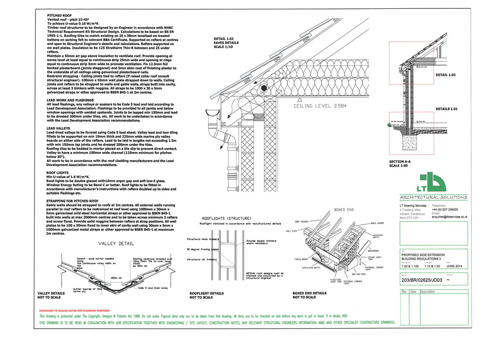 Example Building Regulation Drawing LTD Services